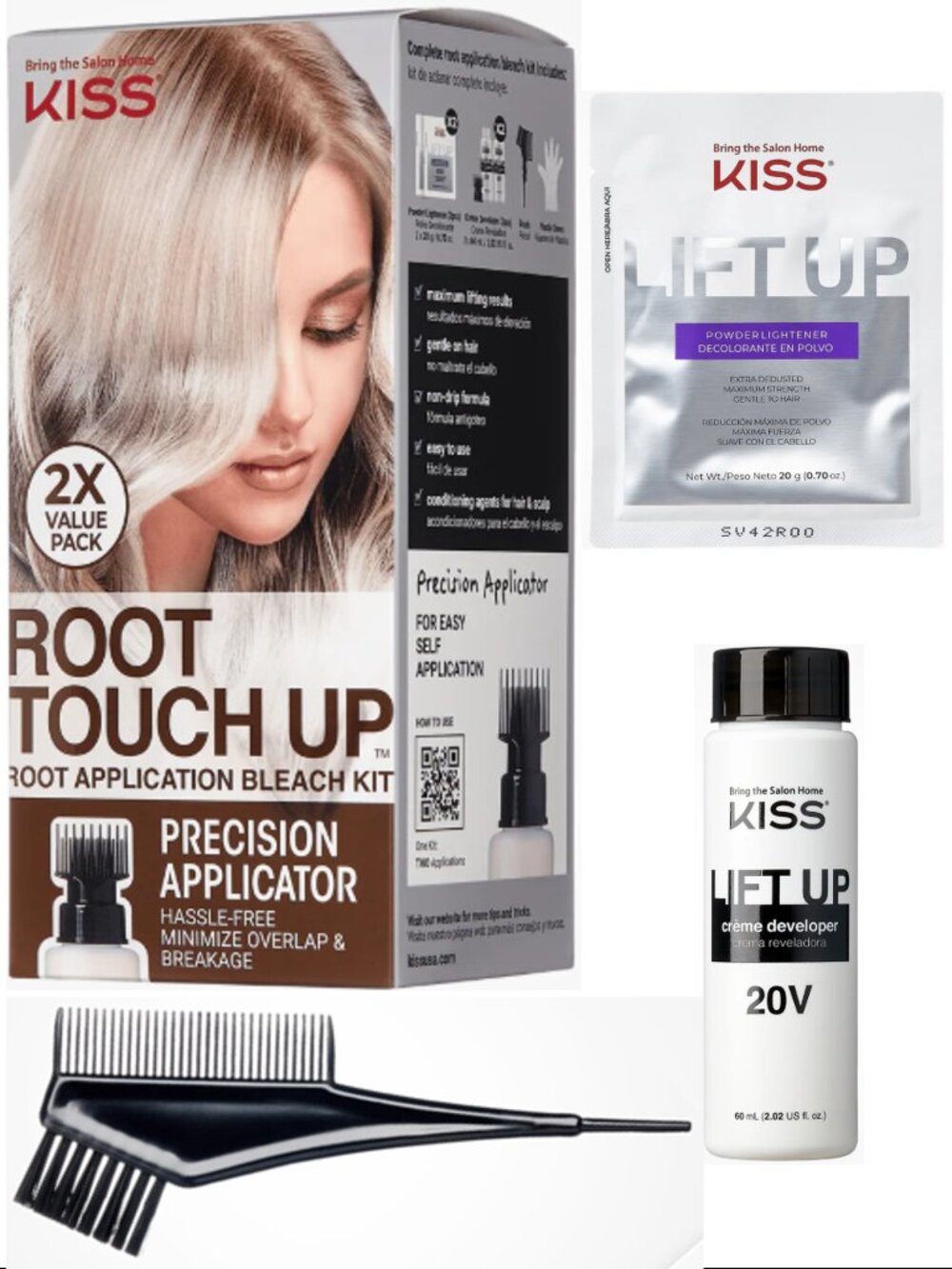 NWT KISS Bleach Root Touch-Up Kit 2 Applications